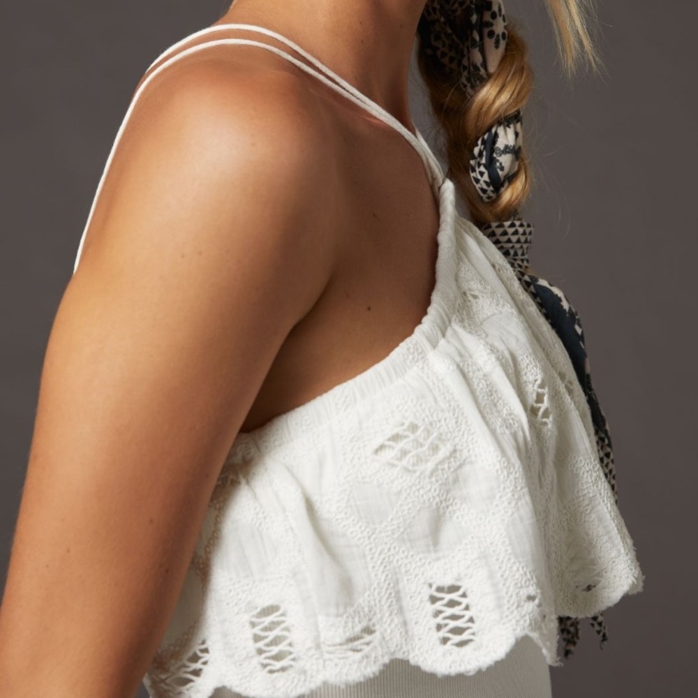 Anthropologie Ruffled Halter Tank - Picture 5 of 10